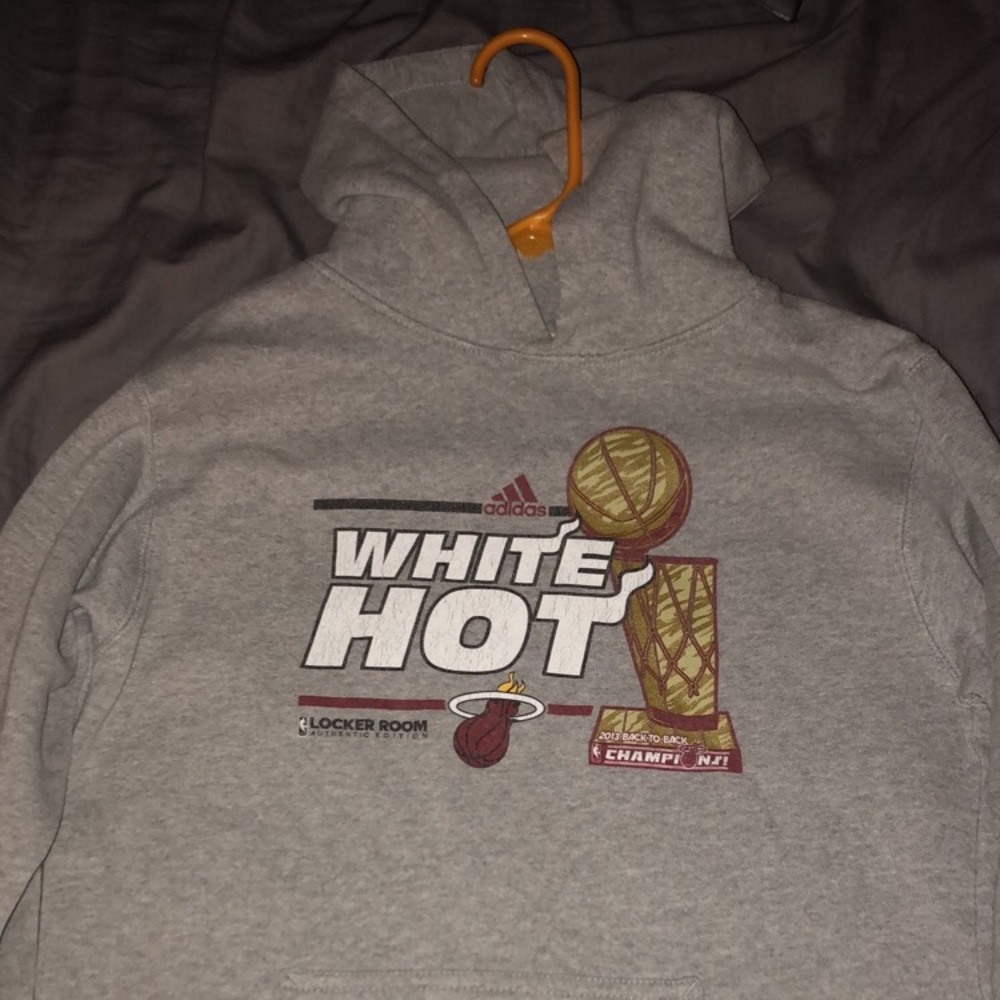 Miami Heat White Hot championship Sweatshirt